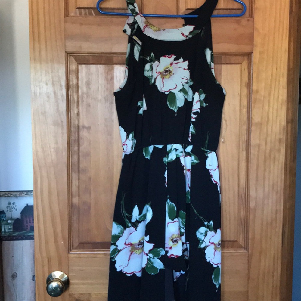 Floral high-low dress